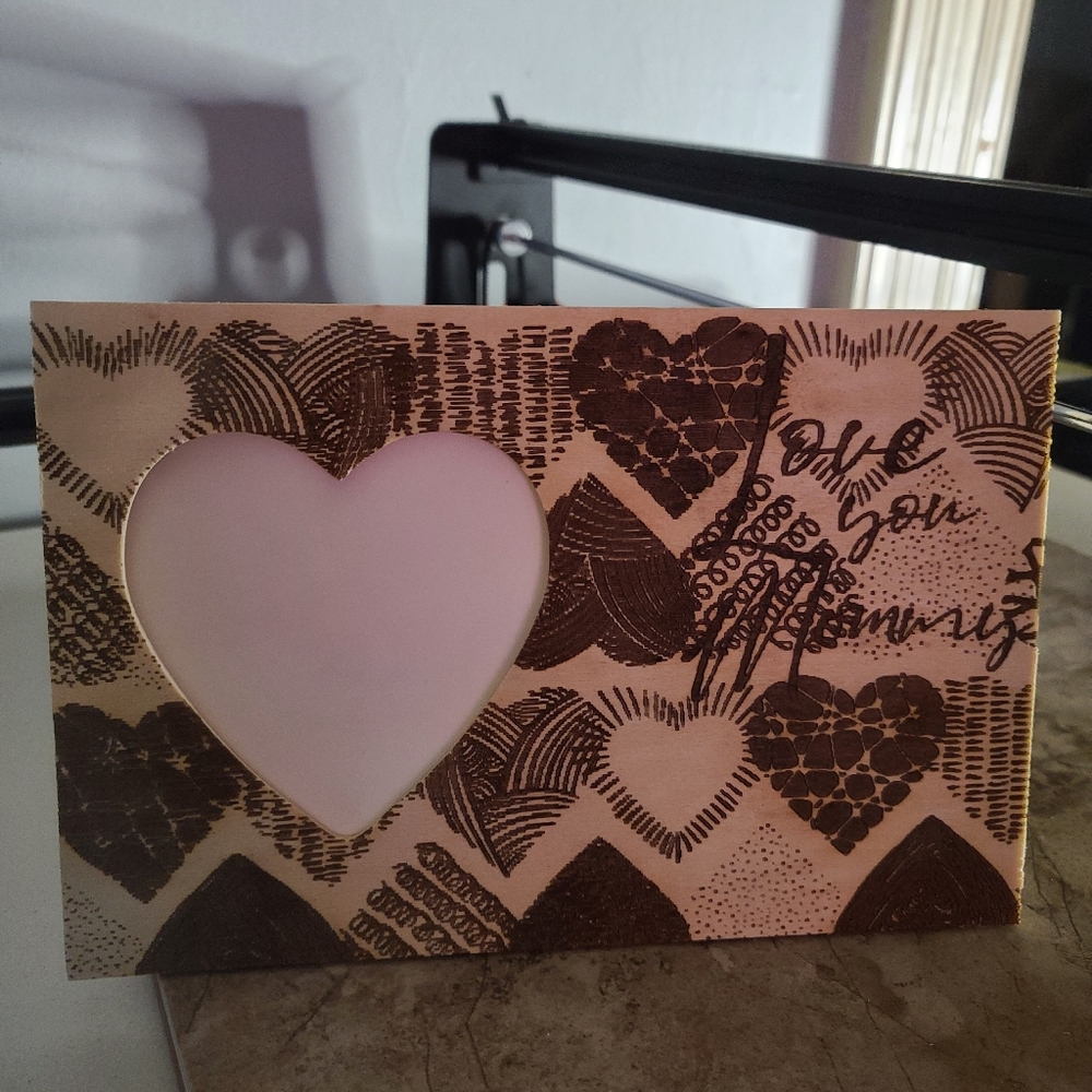 Love You Mommy Heart Frame